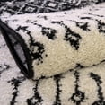 thumbnail image 5 of Rugs.com Moroccan Trellis Collection Rug – 4' x 6' Oval Black And White Medium Rug Perfect For Living Rooms, Large Dining Rooms, Open Floorplans, 5 of 8