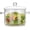1400 ml - Double-handled pot, variant on Glass Saucepan with Cover,1.7L/60OZ Heat-resistant Glass Stovetop Pot and Pan with Lid, The Best Handmade Glass Cookware Set Cooktop Safe for Pasta Noodle, Soup, Milk, Baby Food (1.7L/60OZ)
