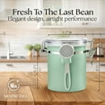 thumbnail image 3 of Mixpresso 16 Oz Stainless Steel Airtight Coffee Canister Vacuum Sealed, 3 of 7