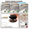 thumbnail image 2 of Tapón de desagüe de baño Artiwell universal con punta en punta, negro mate, 2 of 7