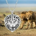 thumbnail image 6 of Lion Head / Tiger Head Cremation Urn Necklace for Ashes for Men Memorial Ashes Holder Keepsake Pendant Stainless Steel Mens Ashes Keepsake Memorial Jewelry, 6 of 8