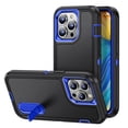 thumbnail image 5 of For Samsung Galaxy A26 Hybrid 3 Layers Hard 3in1 Shockproof with Kickstand Heavy Duty Hard TPU Rubber Anti-Drop Cover, XPM Phone Case [Black / Blue], 5 of 11
