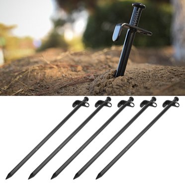 Tents Stakes, Large Head Wide Application Easy Penetration Canopy Stakes for Tent 20cm,30cm,40cm