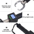 thumbnail image 3 of Regla de Escala de Peso de 25 Kg, Agarre de Labio de Pescado de Acero Inoxidable, Pinza de Pesca PortáTil ElectróNica Led, Accesorio, 3 of 5