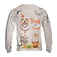 thumbnail image 2 of Trick or Treat English Setter Funny Mummy Cosplay Pumpkin Candy Basket All Over Print 3D Sweatshirt Unisex Merch Dog Lover - 12016, 2 of 6