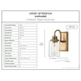 thumbnail image 3 of Luxury Vintage Wall Sconce, 9.875H x 4.5W, with Farmhouse Style, Olde Brass, UHP4065 by Urban Ambiance, 3 of 5