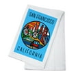 thumbnail image 1 of San Francisco, California, Graphic Montage (100% Cotton Tea Towel, Decorative Hand Towel, Kitchen and Home), 1 of 3