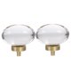 thumbnail image 5 of unbranded 2Ud Pomos Decorativos De Cristal Para Puertas Y Cajones Con Estructura Simple Y Elegante, 5 of 7