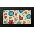 thumbnail image 2 of Vassileva, Silvia 18x11 Black Modern Framed Museum Art Print Titled - Coral and Teal Garden III, 2 of 5