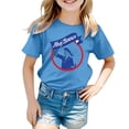 thumbnail image 1 of XDZJLR T-Shirt pour Filles Imprimé Coloré Carnaval Col Rond Manches Courtes 6-7 Ans, 1 of 4