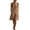 #0356-Khaki, variant on Shihyeh Summer Maxi Dresses for Women 2026 Linen V Neck Sleeveless Beach Sundress Button Casual Loose Dress with Pockets