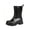 Black, variant on EKVAHL Women's Mid‑Calf Rain Boots, Waterproof Rubber Garden Booties, Anti‑Slip Thick Sole Outdoor Work Boots for Yard Daily Commute Beige