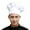 White, variant on Walbest Professional Chef Hat, Unisex Adult Mushroon Design Stretchy Adjustable Kitchen Uniform Cap for Baking Party Cooking Restaurant