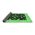 thumbnail image 2 of Ahgly Company Indoor Square Oriental Emerald Green Industrial Area Rugs, 7' Square, 2 of 4