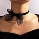 thumbnail image 2 of Gargantilla Sexy de encaje negro con lazo, Collar de gamuza de terciopelo suave, corbata, joyería, regalo para mujeres y niñas, 2 of 4