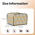 thumbnail image 5 of Goofa Autumn Pumpkins Blooms Print Toaster Cover 4 Slice, Four Slice Bread Machine Cover Quilted Toaster Covers Bread Maker Cover Kitchen Appliance Cover, 5 of 7