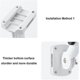 thumbnail image 4 of Flag Pole Holder Flagpole Bracket, Multi-position Mounting Bracket With Hardwares, Premium Alum SX, 4 of 4