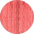 thumbnail image 1 of Ahgly Company Indoor Round Southwestern Red Country Area Rugs, 3' Round, 1 of 4