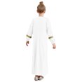 thumbnail image 2 of iiniim Kids Girls Round Neck Long Sleeve Maxi Dress Theme Party Masquerade White 6, 2 of 7