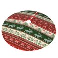 thumbnail image 2 of Faldas para árbol de Navidad a cuadros de 48 pulgadas, gruesas, para decoración navideña de invierno, para decoración rústica de Navidad, 2 of 8