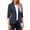 *Dark Blue, variant on ClodeEU Women's 3/4 Sleeve Open Front Blazer,Casual Rolled Cuff Suit Jacket,Solid Color Workwear Coat Dark Blue,Womens Plus XXL