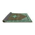 thumbnail image 2 of Ahgly Company Indoor Rectangle Medallion Turquoise Blue Traditional Area Rugs, 7' x 9', 2 of 4