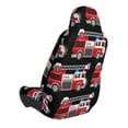 thumbnail image 4 of Lsque Fire and Rescue Truck Pattern Car Seat Covers for Front Seats , Waterproof Seat Covers for Cars, Sporty Front Seat Covers,Car Seat Cover Protector Front Seats, 4 of 5