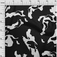thumbnail image 2 of oneOone Cotton Jersey Black Fabric Animal Skin Dress Material Fabric Print Fabric By The Yard 58 Inch Wide-OFG, 2 of 4