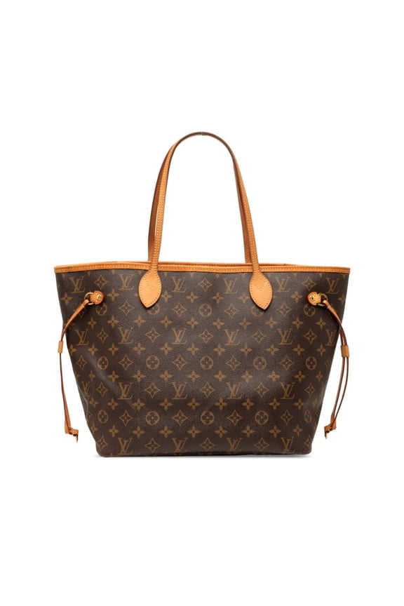 Pre-Owned Louis Vuitton Monogram Neverfull MM Tote Bag Shoulder M40996 Fuchsia Wine Red Leather...