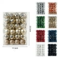 thumbnail image 3 of Christmas Tree Ornaments, 48PCS Silver Shatterproof Ball Set with Mixed Textures for Xmas Tree Decoration, Elegant Metallic Holiday Ornament Set for Home Party Decor 2025 Trend, 3 of 3