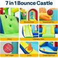 thumbnail image 5 of SPECSTAR 7 in 1 Bounce House for Kids, Fruit Theme Inflatable Bounce House with Slide, Bouncy Castle with Blower for Outdoor, Basketball, Climb, Jump Area, Ball, Hoop, 5 of 8