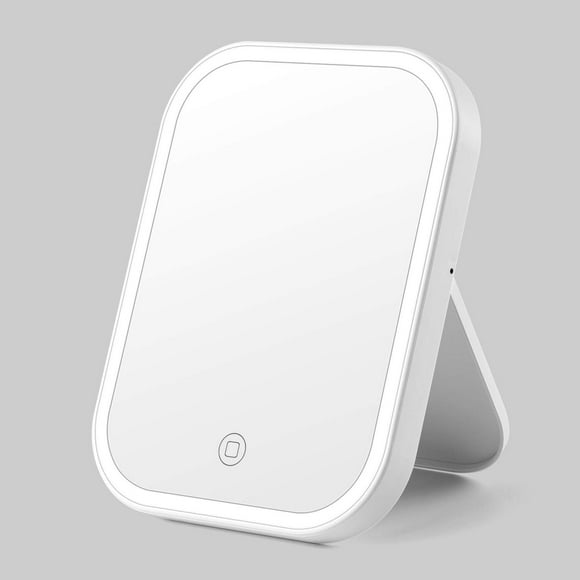 Rechargeable Travel Vanity Mirror, Gift For Women With 360° Rotation And Smart Touch Dimming, Led Lighted Compact Mirror