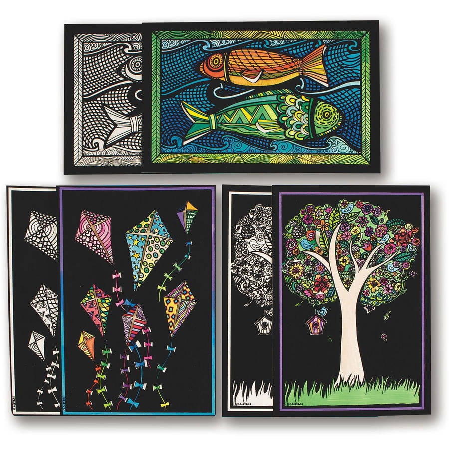 Velvet Art 3 D Posters II, Pack of 30