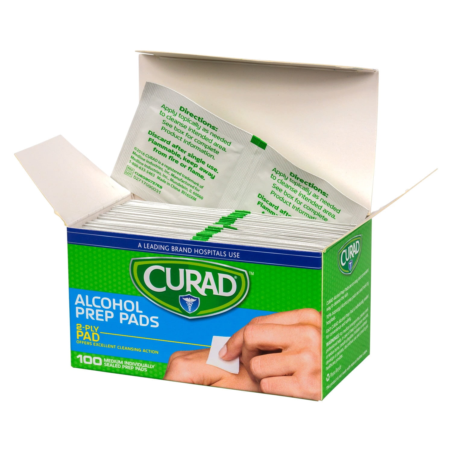 You Will Receive 2 Ea Curad Alcohol Prep Pads 100 ct SHIPS N 24 