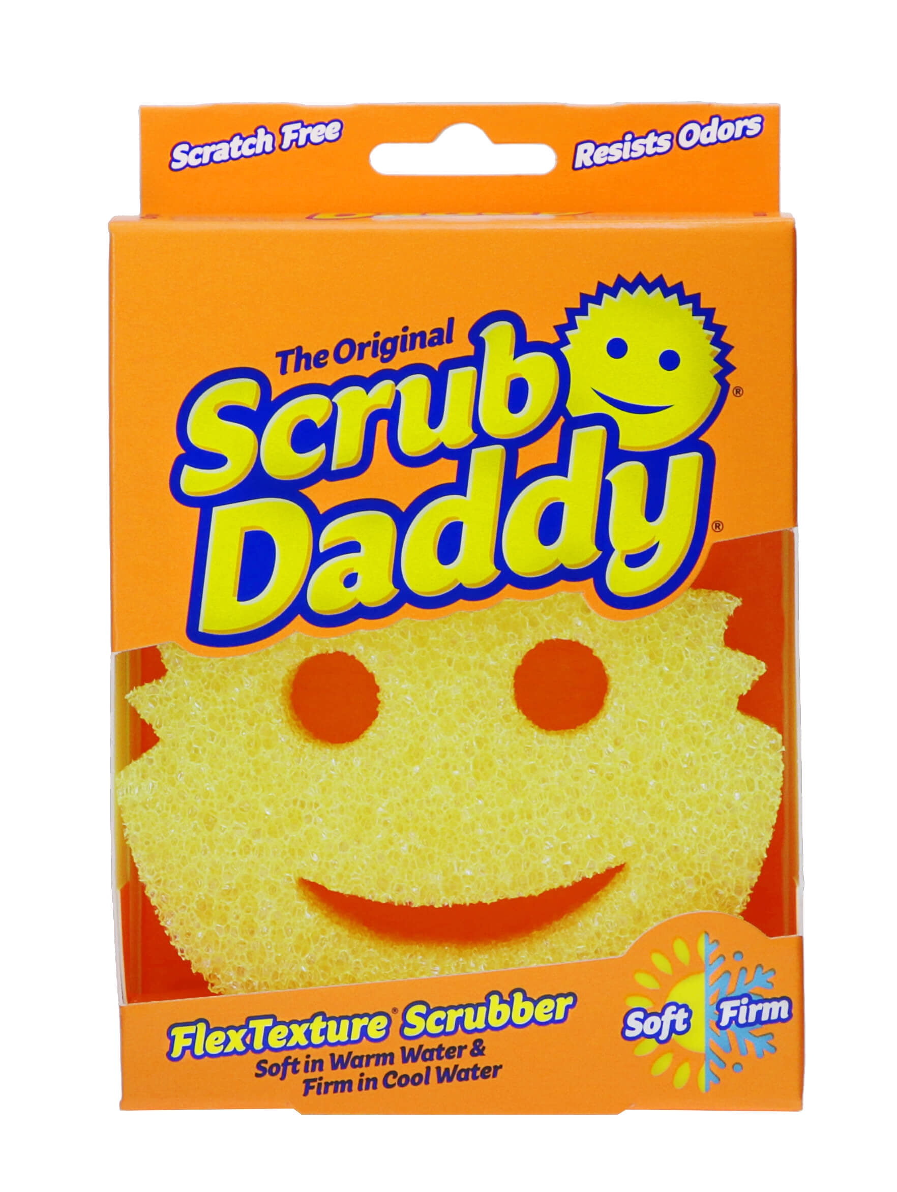 Scrub Daddy Scratch-Free Dish Sponge - BPA Free & Made with Flextexture - Stain, Mold & Odor Resistant