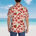thumbnail image 6 of Fotbe Tomatoes Hawaiian Shirt for Men Unisex Summer Beach Casual Short Sleeve Cotton Linen Button Down Shirts-Large, 6 of 9