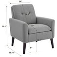 thumbnail image 7 of Aukfa Accent Chair,Tufted Upholstered Armchair for Living Room,Yellow, 7 of 7