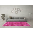 thumbnail image 3 of Ahgly Company Indoor Square Oriental Pink Traditional Area Rugs, 4' Square, 3 of 4