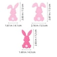 thumbnail image 6 of FENGGUIQU 12Pcs Easter Bunny Embroidery Patches Assorted Colors Iron-On Fabric Decorations for Bags Clothes Party Crafts, 6 of 8