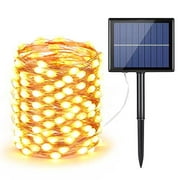 Lomotech Solar String Lights Outdoor with Upgrade Oversize Lamp Beads, 1-Pack Each 72ft 200 LED Twinkle Solar Fairy Lights, Waterproof 8 Modes Outdoor String Lights for Patio,Bistro,Fence