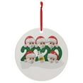 thumbnail image 2 of Fiudx Adorno Navideño Personalizado, Diseño de Arte En Madera Personalizable, Decoración Navideña 2020, Arte de Hierro Ecológico, Lazo de Cinta Delicado, Decoración para Árbol, Regalo Familiar, Tamañ, 2 of 3