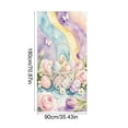 thumbnail image 3 of Aooww Colorful Easter Door Curtain 70.87x35.43 Inches, Polyester Hanging Decor for Classroom, Office, Store & Spring Celebration,I, 3 of 6