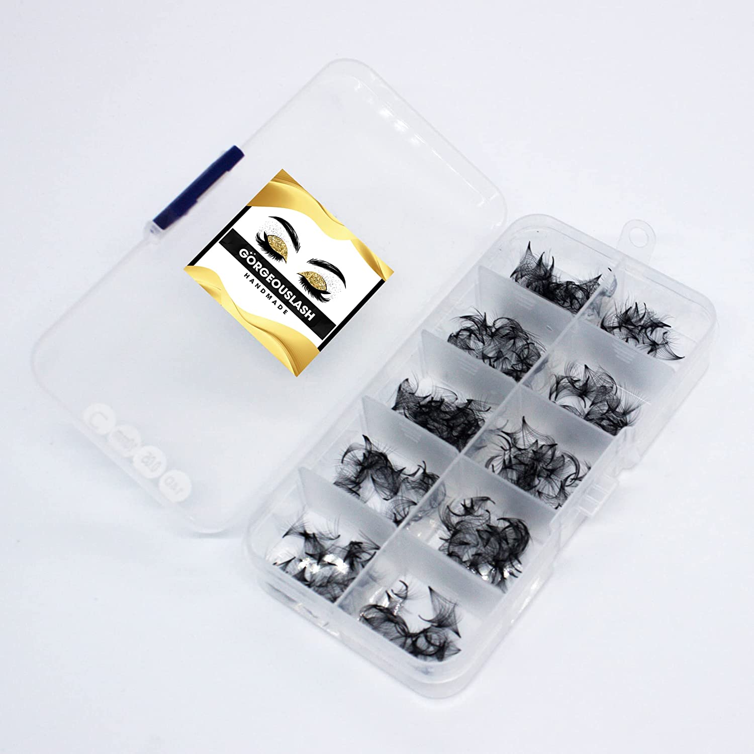 7D Lashes. 1000 Premade Volume Fans. 0.07mm Thickness. Eyelash Extension. Handmade!