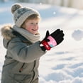 thumbnail image 6 of Fridja 1 Pairs Mittens for 5-8 Years Old Kids Toddler Boys Girls Waterproof Warm Snow Ski Gloves, 6 of 9