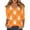 Orange #70, variant on Easter Ladies Shirts Plus Size V Neck Eggs T Shirts Spring Graphic Funny Tees Bunny Cute 3/4 Sleeve Top Watermelon Red S