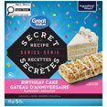 thumbnail image 1 of Great Value Secret Recipe Series Birthday Cake Flavoured Granola Bars, 1 of 4