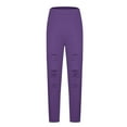 thumbnail image 5 of Sales of The Day Clearance! lcziwo Women's High Waisted Yoga Pants Plus Size Ripped Skinny Workout Leggings Tight Stretchy Running Legging Pants Purple XXXL, 5 of 7