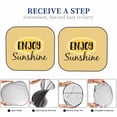 thumbnail image 6 of Disketp 2 Piece Enjoy Sunshine Pattern Windshield Sunshades,Folding Windshield Sun Shade For Car Suv Trucks Sedan,Blocks Uv Rays Sun Visor Protector-Large, 6 of 7