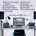 thumbnail image 4 of 18 Pack Self-Adhesive Acoustic Panels Soundproof Wall Panels 12X10X0.4Inch Acoustic Treatment Panel, 4 of 5
