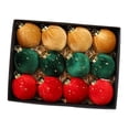 thumbnail image 4 of Adornos navideños de bolas nevadas, colgantes ligeros de 8 cm (3,15 pulgadas). 12 unidades 3 colores estilo B, 4 of 9